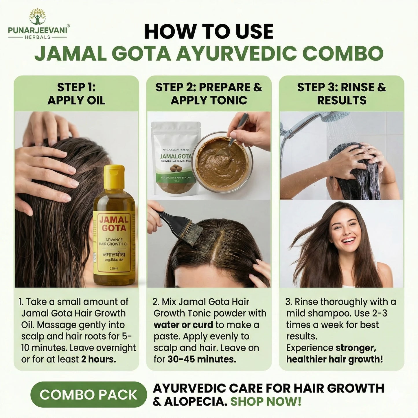 Advanced Jamalgota Herbal Hair Oil With Powder-100% Intense Hair Care